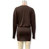 European and American Style Women's Autumn and Winter New Item Solid Color Fashionable Deep V Long Sleeved Waist Cinching Sexy Hip Hugging Dress