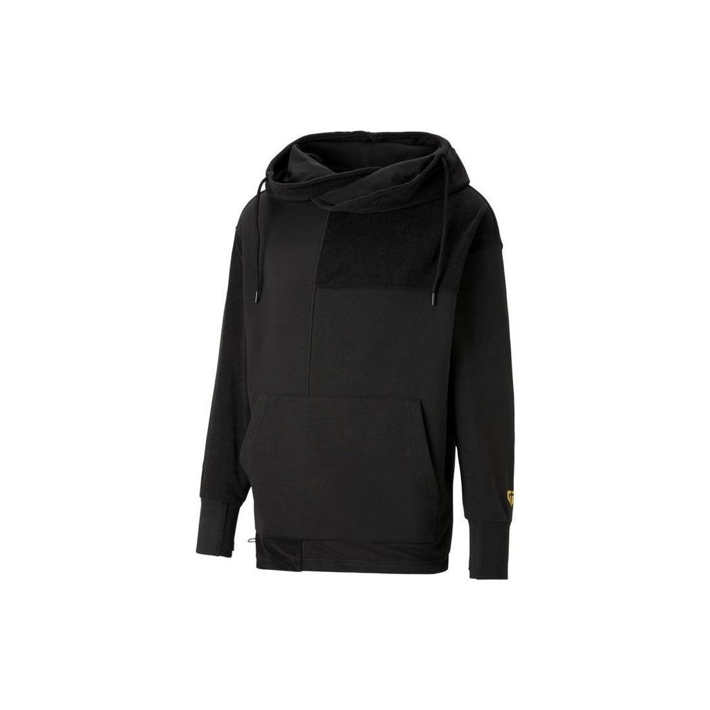 Puma Retro E-Sports Series Gen.G Gaming Hoodie Solid Logo Long Sleeve Hooded Sweatshirt Unisex Hoodies Black 539010-01