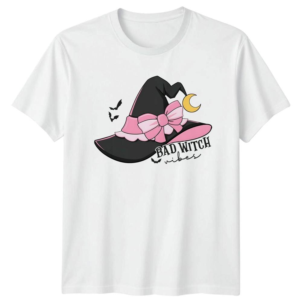 Bad Witch Vibes Unisexs TShirt Halloween Birthday Gift For Her S