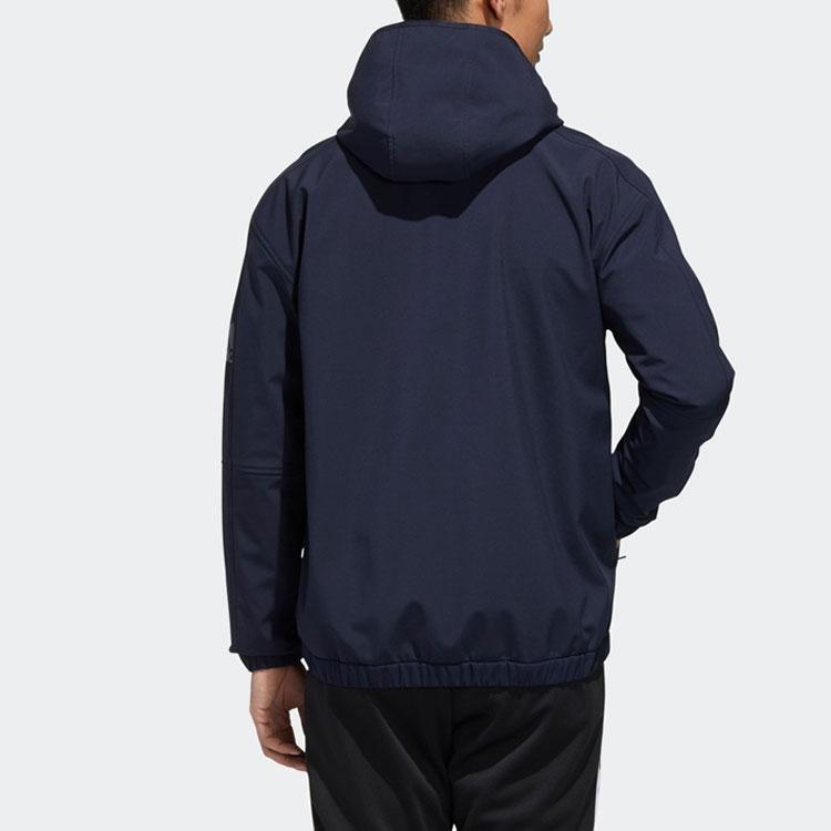 Adidas Training Sports Hooded Jacket Men Outerwear Navy GE0425