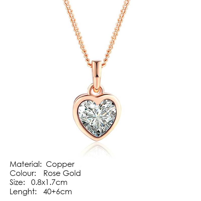 Fashion Crown Pendant Necklace for Women Retro Vintage Classic Rose Gold Cubic Zirconia Chain On Neck Trendy Jewelry N390
