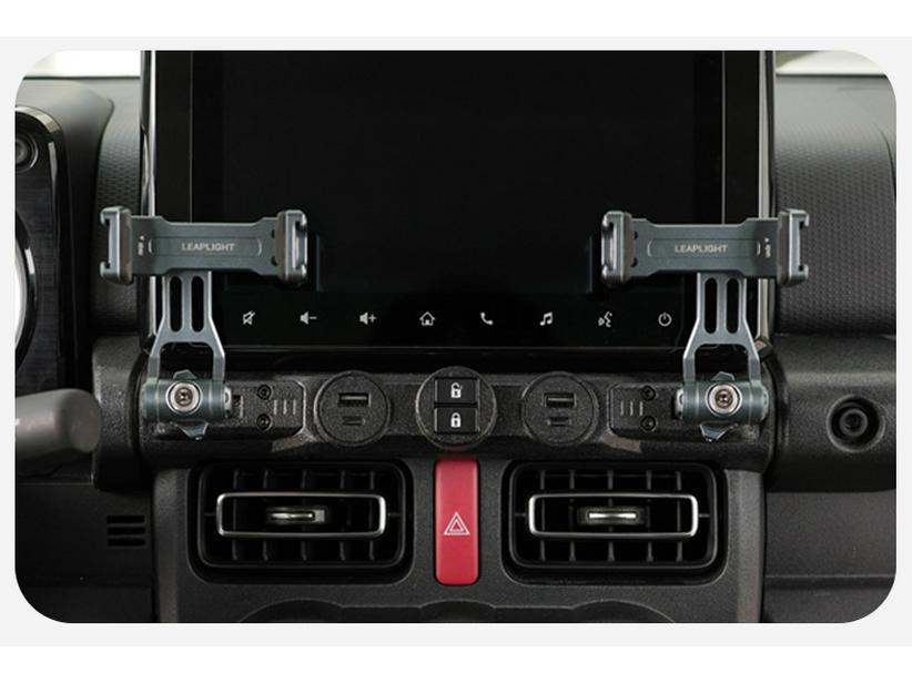 2019+ Jimny Center Console Upgrade: Multifunctional Electronic Components, Expansion Dock, Dual-Booth Design.