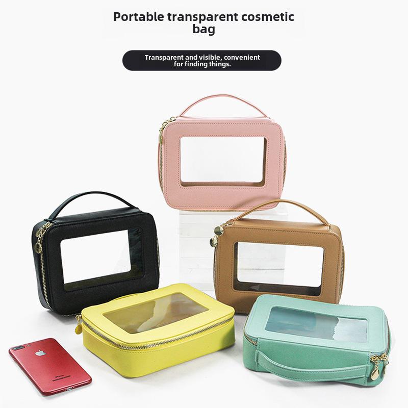 Lüks Şeffaf Seyahat Kozmetik Çantası - Üst Düzey PVC Makyaj Düzenleyici