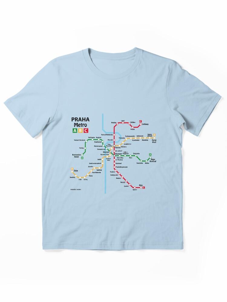 Metro PRAGUE metro network Essential T-Shirt