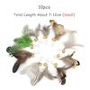10pcs Small Feather Cat Toy DIY Replace Cat Teaser Stick Replacement Pet Toy Accessories
