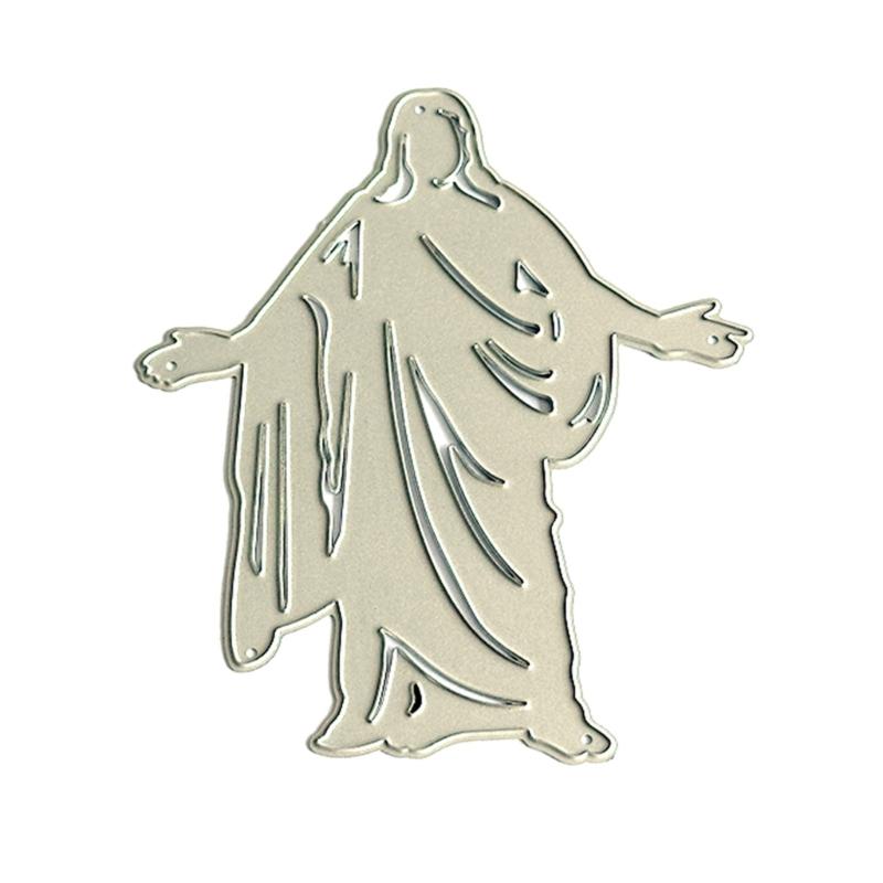 

Religion Figurine Cutting Dies Carbon Steel Die Cut Decorative Embossing Paper Die for Cardmaking Scrapbooking Bookmarks 1