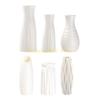 KX4B 6PCS Plastic Flower Vases With Textured Finish Flower Holder Bottles For Indoor Decoration And Gift Giving