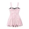 Fashion Style 2024 Summer New Arrival Female Laminated Decoration Pendant Balloon Sling Mini Dress 3435324