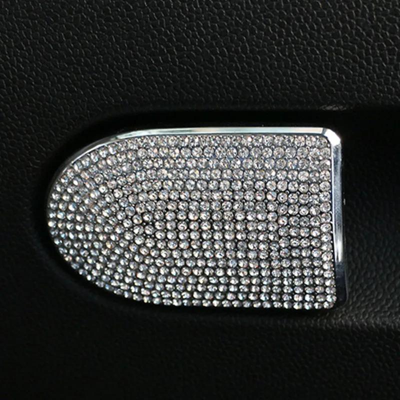For BMW MINI Countryman F60 Car Styling Accessories Storage Compartment Copilot Handle Simulation Crystal Diamond Decoration
