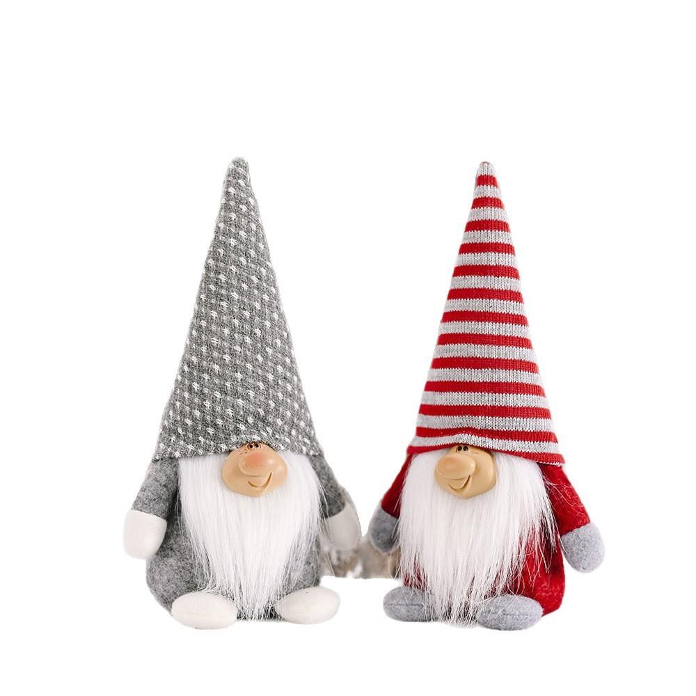 Christmas Santa Claus Figure Handmade Craft Seasonal Home Decoration Plush Doll