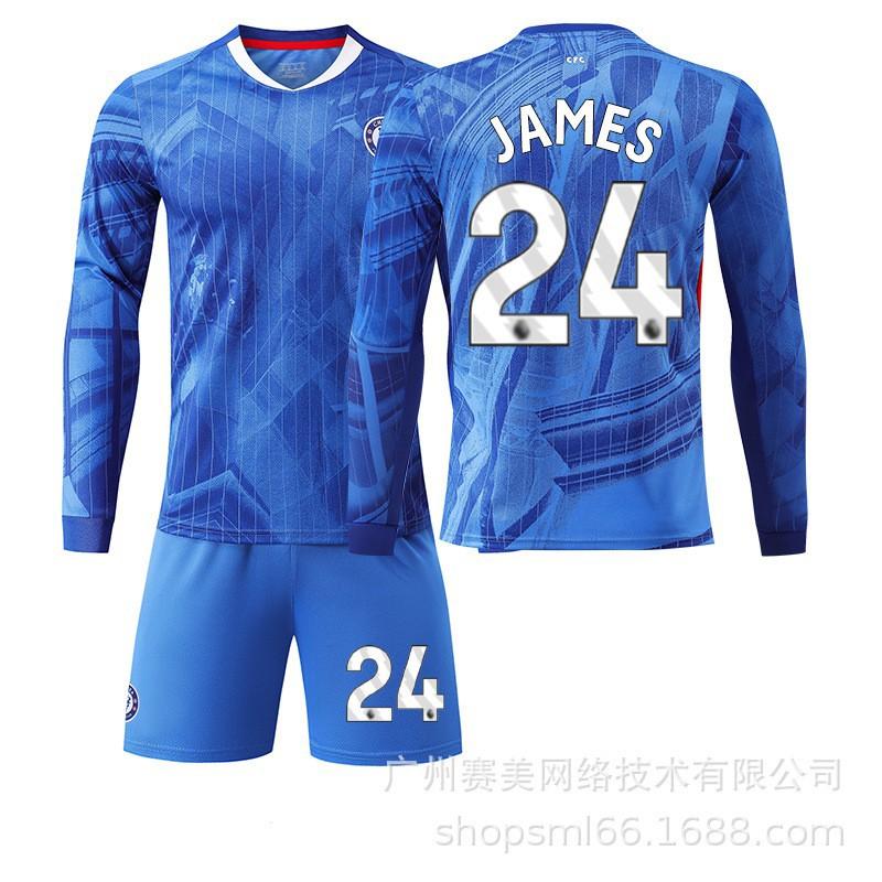 2526 Chelsea Home Long-sleeved Football Uniform Set Children's No. 10 Palmer Jersey 8 Enzo 24