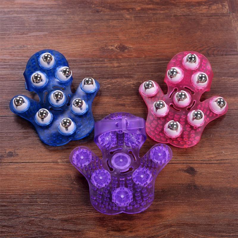 Nine beads palm massager 360 degree rotation whole body beauty massage manual nine beads massage