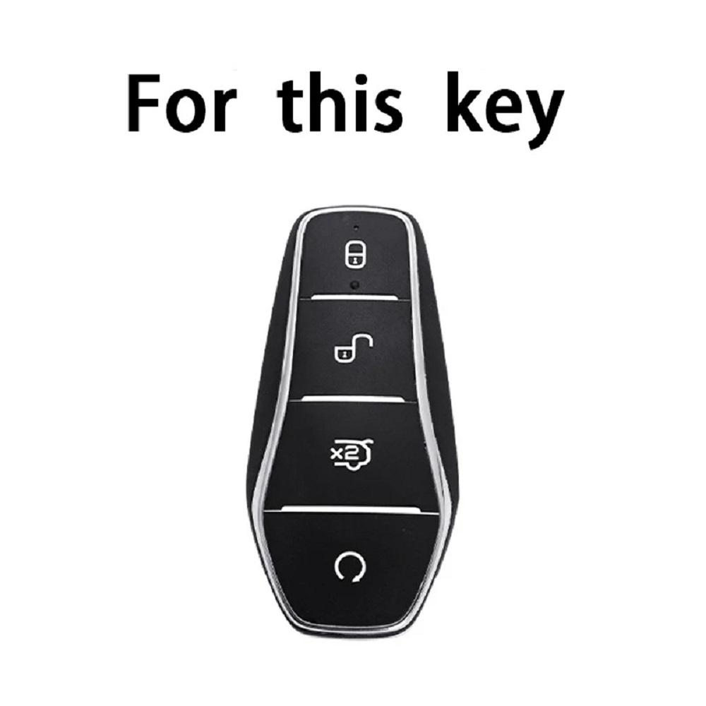 Graffiti Car Key Case Cover Shell Fob For Byd Tang Ev600 Han Ev Yuan Atto 3 Song Plus Pro Max Dmi Qin Auto Accessories