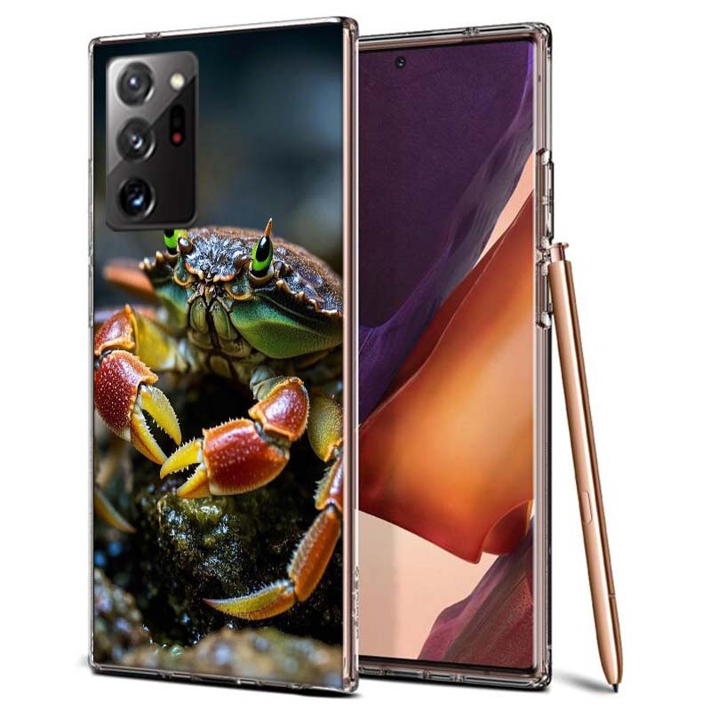 Unique Animal Crab Phone Case for Samsung A55 A35 A25 A15 A07 A05S A16 A17 A26 A36 A37 A56 A57 Galaxy Note 20 10 A50S A71 A51 A3