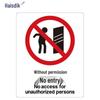 Sisteme de control acces și alarme – Semne de protecție