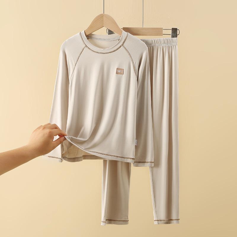 Pijama de Modal para Niños - Conjunto Ligero de Ropa para el Hogar para Niños Primavera/Otoño