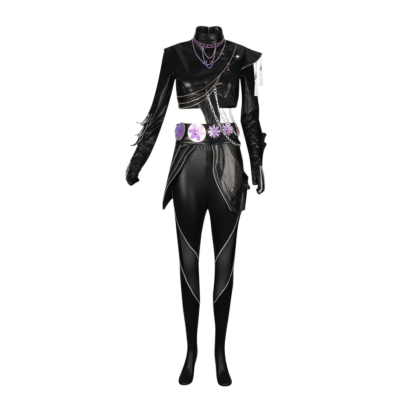 

Женский костюм COSPLAY, костюм для выступления на фестивале, игровой костюм L чёрный