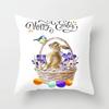 Easter Series Animal Print Pattern Cushion Cover for Family Office Bedroom Sofa Car Decoration Throw Pillow Pillowcase