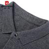 Pierre Cardin Men's 100% Pure Wool Turn-down Collar Pullover Sweater