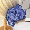 Checkered Pattern Hair Band Women Elastic Hair Tie Elegant Durability Hairband for Everyday Wear