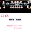 Car Heater Climate Control Fan Volume air conditioning Button Fan Button Cap Cover Replacement for BMW F10 F11 F02 F06 F07