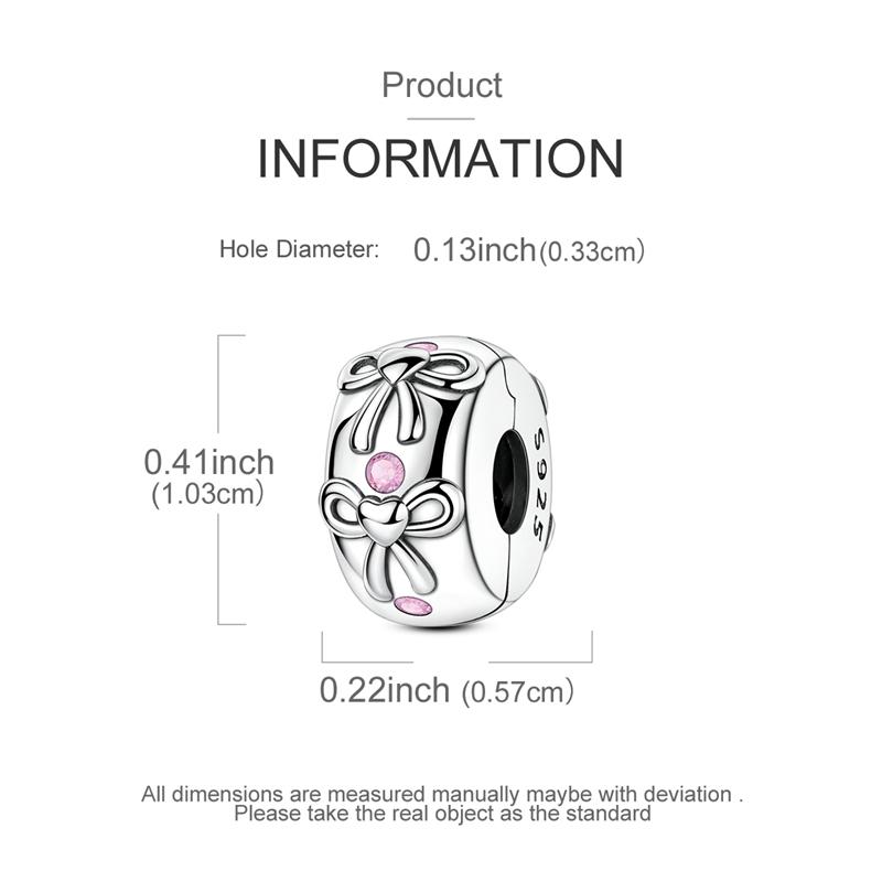 

Медная застежка Шарм-клипса с цирконием Сердце Бант Бабочка Бусина Подходит для оригинального браслета Ожерелье Сделай сам Женские украшения для изготовления