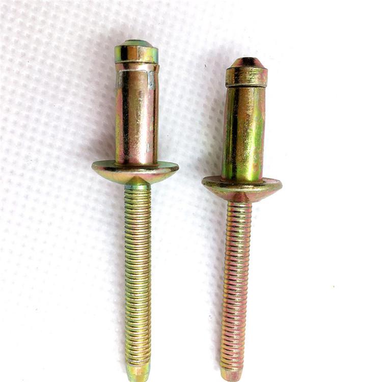 Gude Seahorse All-Iron, High-Strength Lok-Type Rivet with Round Head
