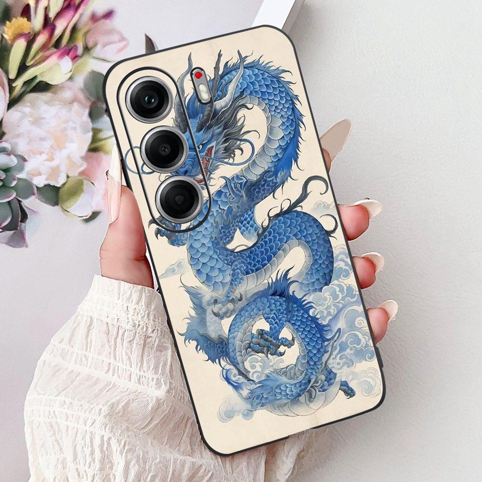 

Крутой Чехол с Мультяшным Рисунком Дракона, Льва, Тигра Для Tecno Camon 40 Pro 5G CM7 Чехол Camon40 40Pro 5G 6.78 Мягкая Силиконовая Задняя Крышка Camon 40 Pro 5G CM7
