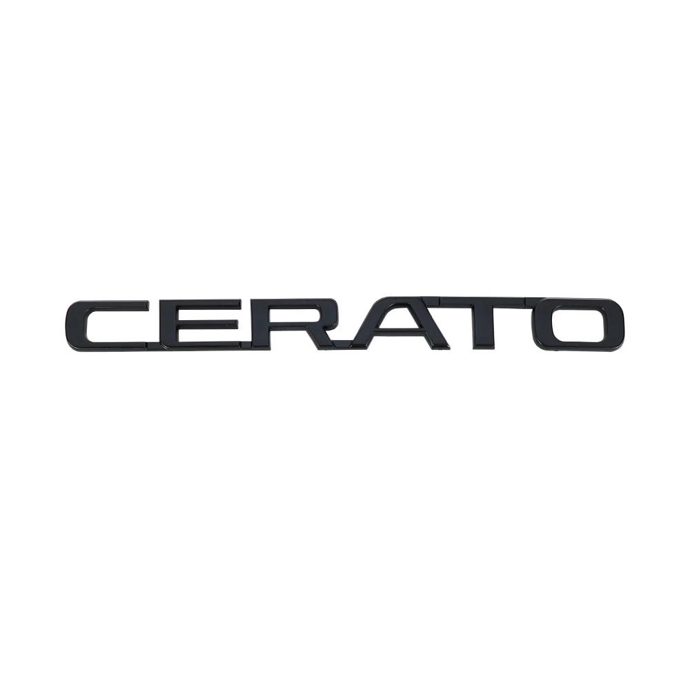 AAAGS1 3D ABS CERATO SORENTO Letter Badge Car Tail Emblem Rear Trunk Decor Sticker for Kia Sportage Rio Soul Picanto Optima Ceed Forte