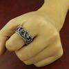New Classic Vintage Crown King Ring Men's Fashion Punk Minimalist Biker Ring Mens Womens Street Niche Creative Party Accessories