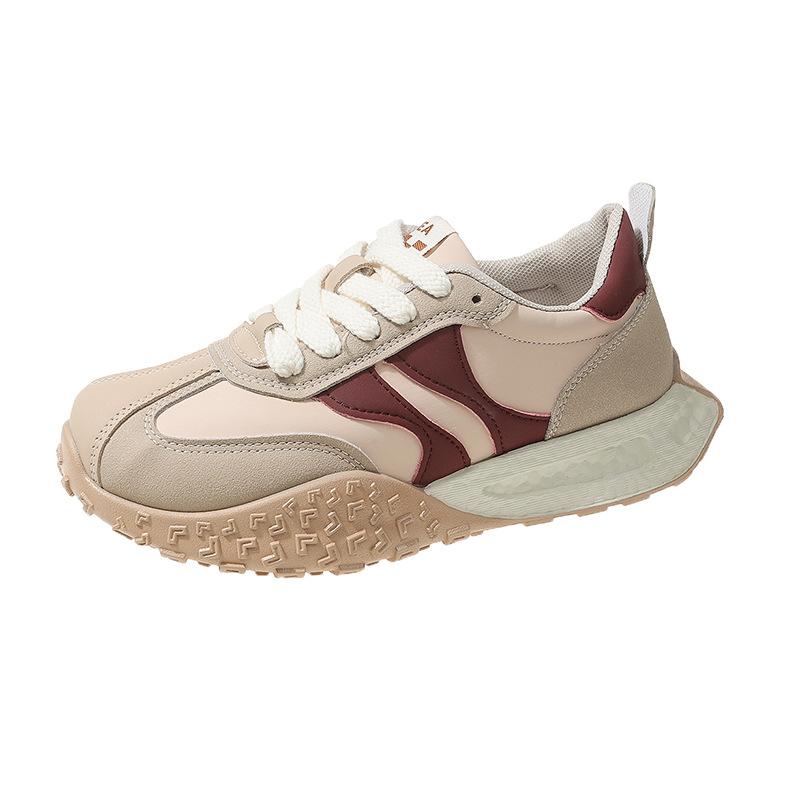 Platform-soled German Training Shoes Women's 2025 Autumn New Height-increasing Casual Small Sports Shoes Niche with Skirt Dad Shoes