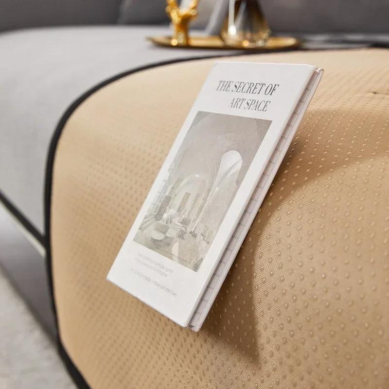 Four Seasons Universal Chenille Sofa Cover Sofa Pad Embroidery Pattern Sofa Mat for Living Room Non-Slip L Shaped Couch Cushion