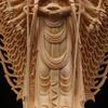 Chinese Large Solid Wood Guanyin Buddha Statue Thousand-Hand Sculpture Home Decor