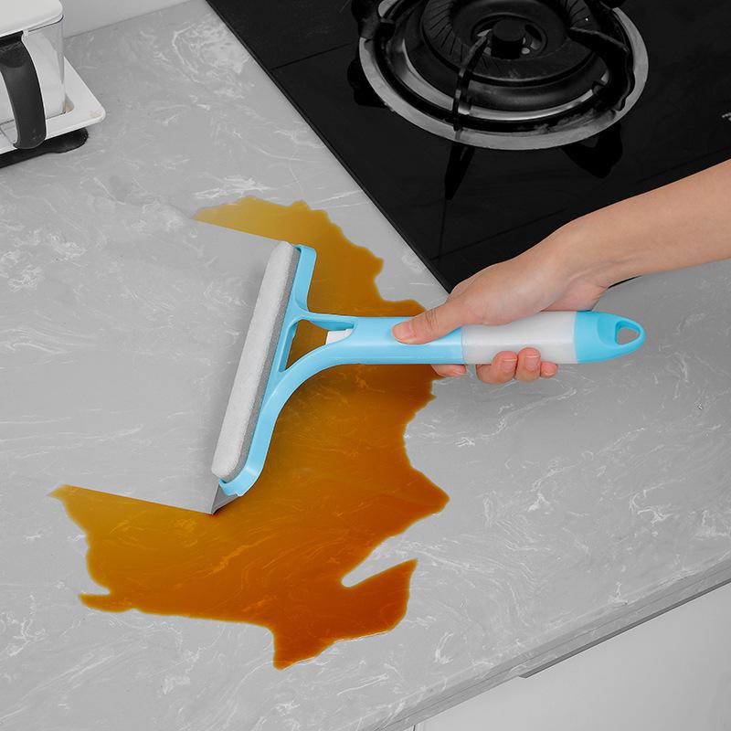 Multifunctional Glass Wiper with Integrated Water Spray Bottle, Silicone Window Cleaning Brush for Home & Car Glass