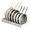 Adjustable Kitchen Cabinet Storage Rack With Slide Out Shelves For Cookware Dishes Spices Metal Construction Tray