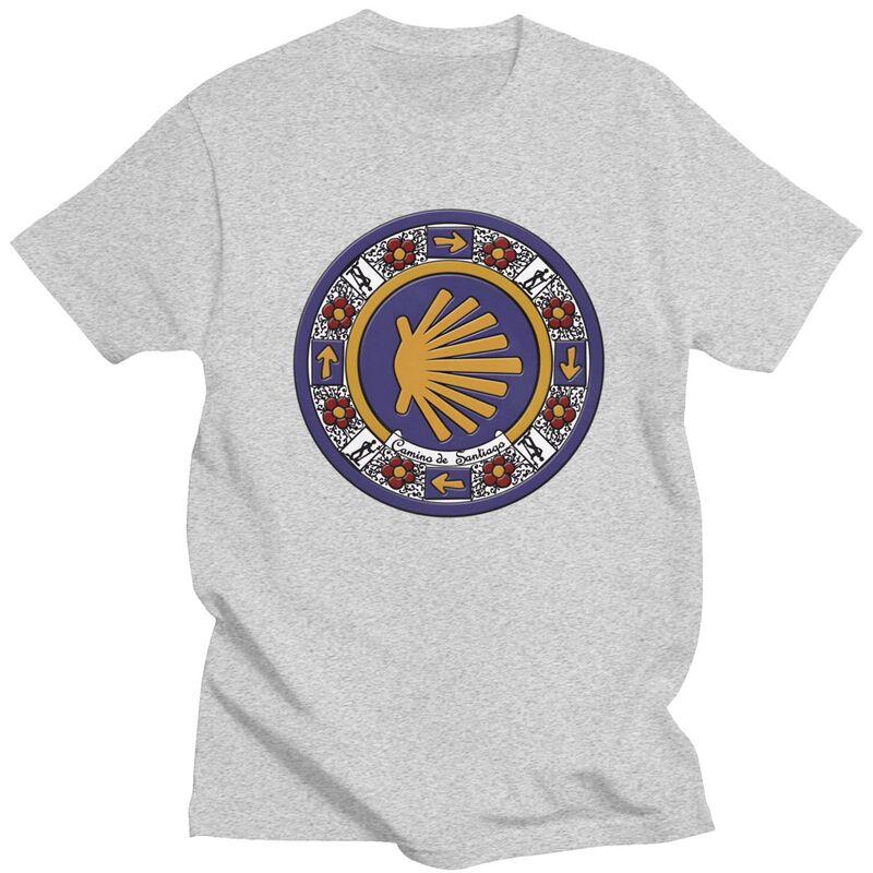 Custom Buen Camino De Santiago T Shirt Men Short Sleeve Tshirt Casual Tee Oversized Tshirts Gift