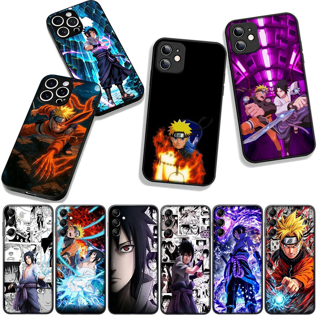 Kreslený obal na telefon Naruto Uchiha Sasuke pro Apple iPhone 16 15 14 Plus 13 12 Mini 17 Pro Max + ProMax 16E Air 16+ Pouzdro