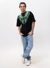 T-shirt da uomo oversize fluo Nero/Verde Point X Storm M