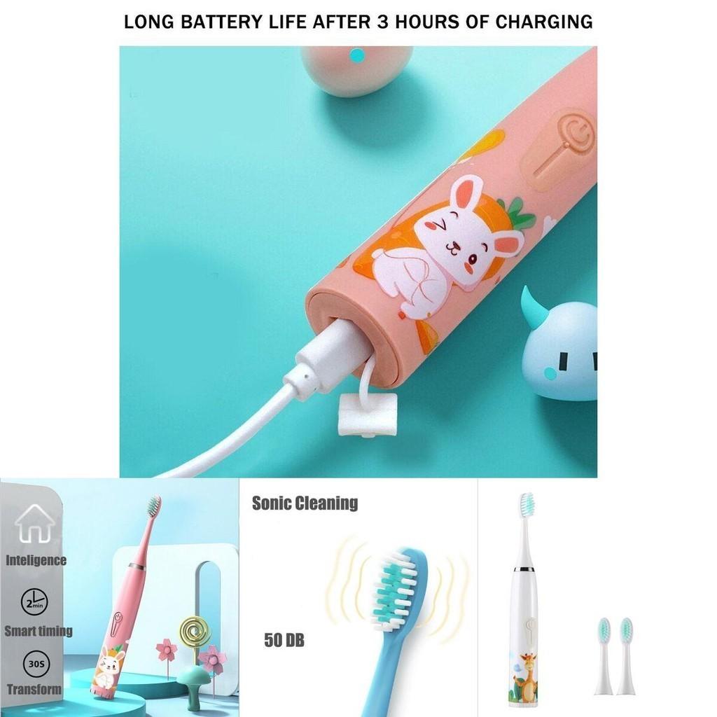 Colorful Automatic Electric Toothbrush For Kids With Soft Silicone Bristles