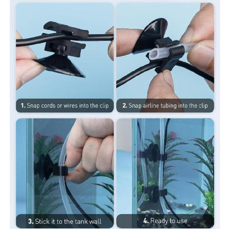30pcs Strong Hold Aquarium Suction Cup Clip for Secure Fixation of Fisthank Accessories Simple Mounting Fixation Clip