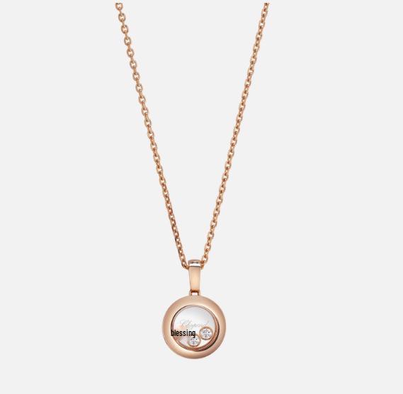 Xiao Family 925 Silver Time Turns Fortune Necklace with Heart-Shaped Diamond Perfume Bottle and Starry Sky Design
