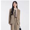 Women Suit Set Classic  Two Piece Blazer and Pants Formal Office Wear Spring Autumn Simple Elegant Outfit