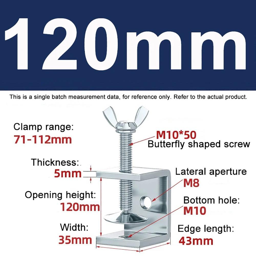 1Pcs Multiple Head Shapes U Clamp Galvanized Carbon Steel Clamping Device Durable C-Type Clip