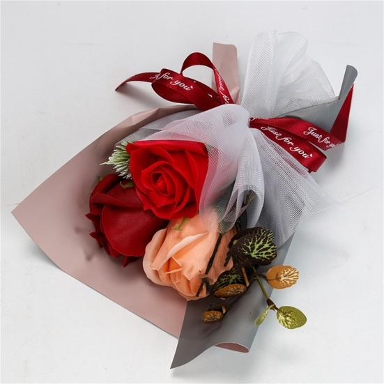 Seifen-Rosenblume, zarte, unverwelkte Seife, lebendige, langlebige Simulationsblumen