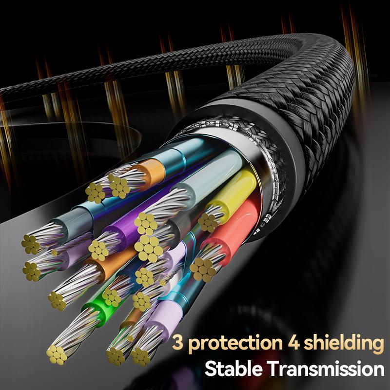 Type C to HDMI-Compatible HDTV Cable 4K@120Hz 8K@60Hz USB C to HDMI Cable for Air iPad TV Converter MacBook USB-C HDMI Adapter