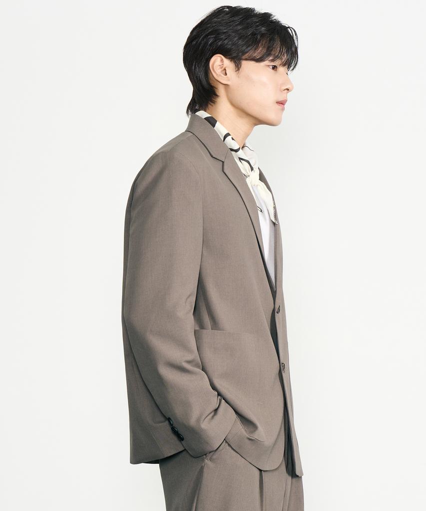 Prairie Two-Button Single Blazer (Brown)