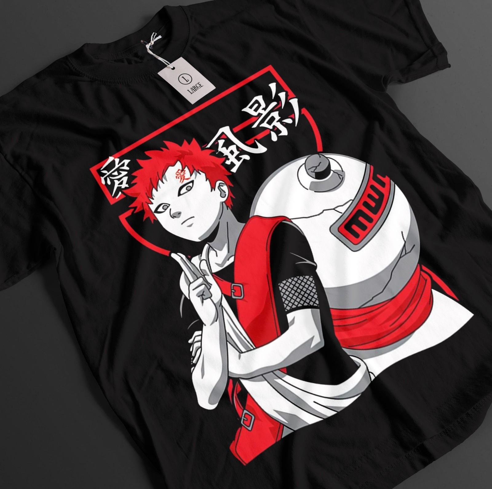 

Naruto Shirt Gaara Tshirt Itachi T-Shirt Mens Womens Tees Top Rock Lee Anime Timari Sasuke Unisex Tee 2XL