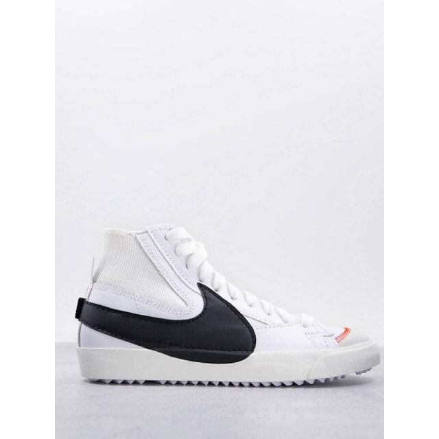 

Бело-черные кроссовки Nike Blazer Mid '77 Jumbo