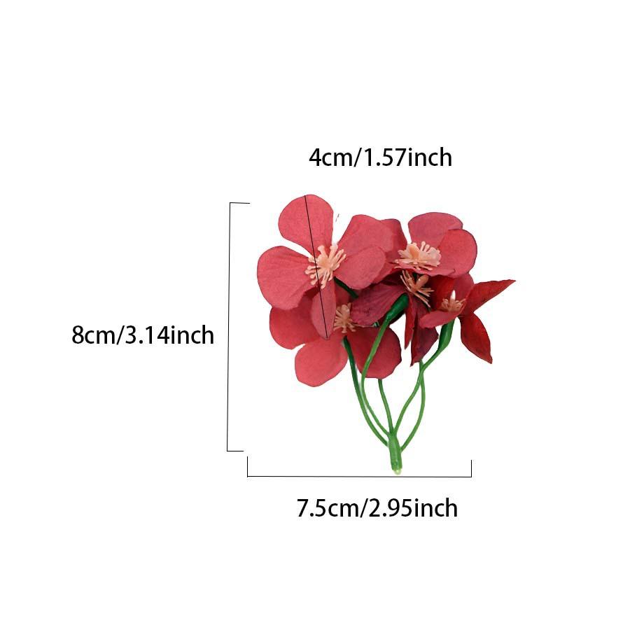 Cherry Blossom Flower Long Head Simulation Flower Diy Handmade Material Package Clothes Hat Jewelry Diy Material Special Supply