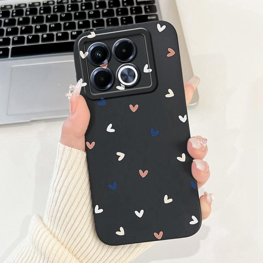 Für Infinix Note 40 5G X6852 Handyhülle Silikon Weiche Rückabdeckung Für Infinix Note40 X6851 Bumper Drachen Katze Blume Schmetterling Tasche
